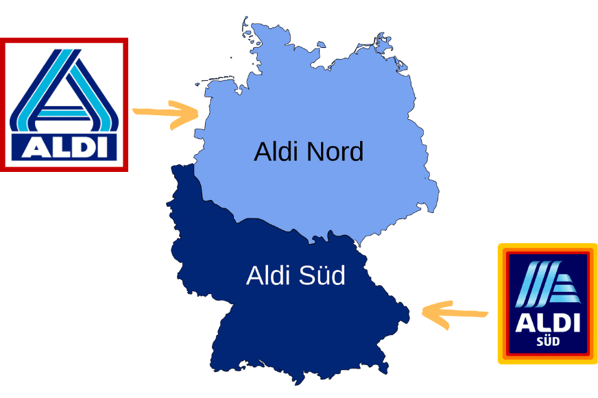 Auf der Deutschland Karte sind die Regionen eingezeichnet wo es die Saugroboter von Aldi Süd und Aldi Nord gibt
